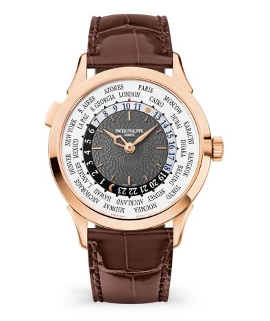 Replica Watch Patek Philippe World Time 5230R Rose Gold Grey 5230R-012